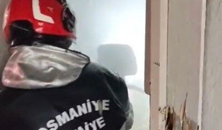 Tek katlı evde yangın çıktı