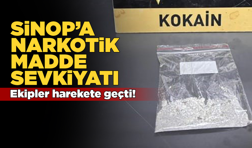 Sinop'a narkotik madde sevkiyatına operasyon