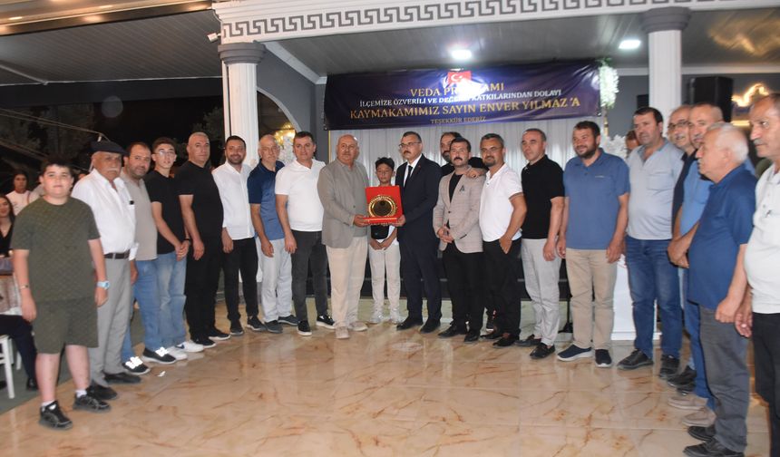 Kaymakam Yılmaz için veda programı düzenlendi