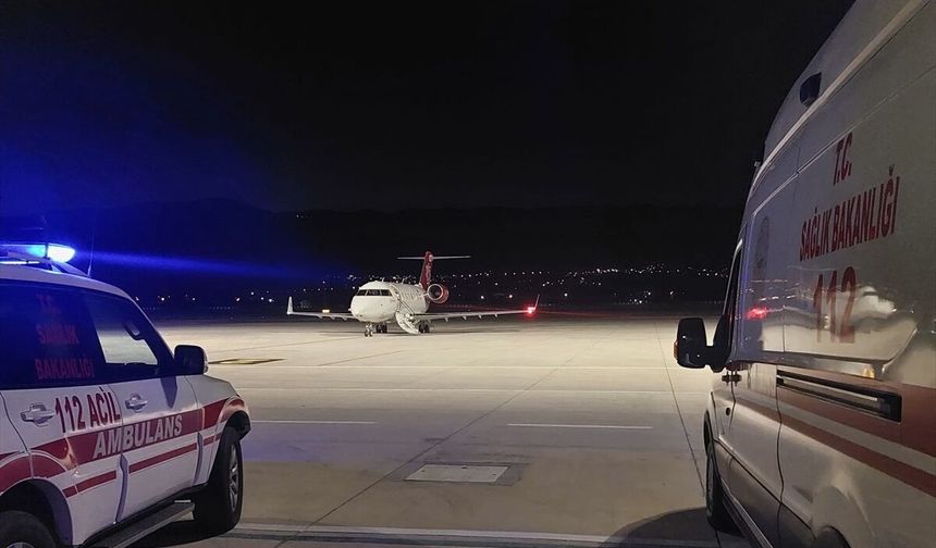 Ambulans uçak 11 yaşındaki hasta çocuk için havalandı