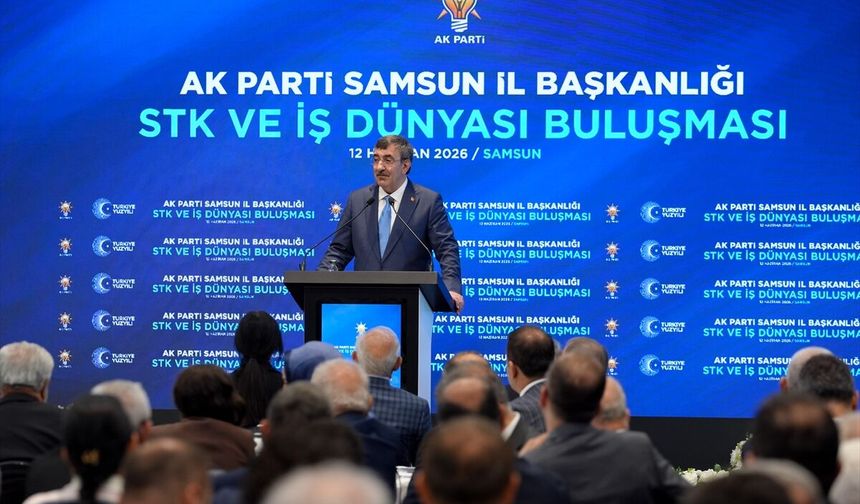 Cumhurbaşkanı Yardımcısı Yılmaz Samsun'da konuştu