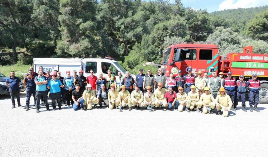 Eş zamanlı orman yangını tatbikatı gerçekleştirildi