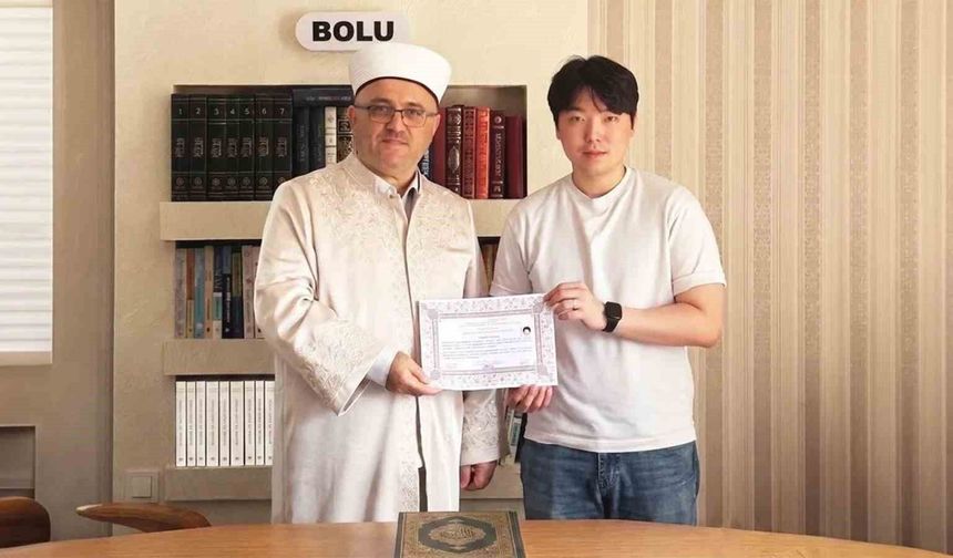 Güney Korel'den geldi, Bolu'da Müslüman oldu