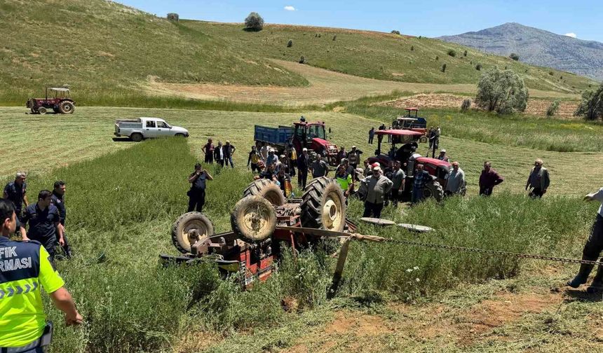 Traktör kazasında 1 kişi öldü