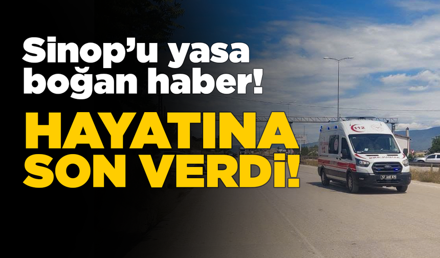 Genç şoför kendi hayatına son verdi!