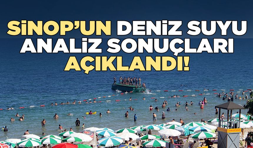 Sinop’ta deniz suyu kalitesi takip ediliyor!