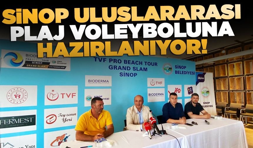 Sinop uluslararası plaj voleybolu turnuvasına hazırlanıyor!