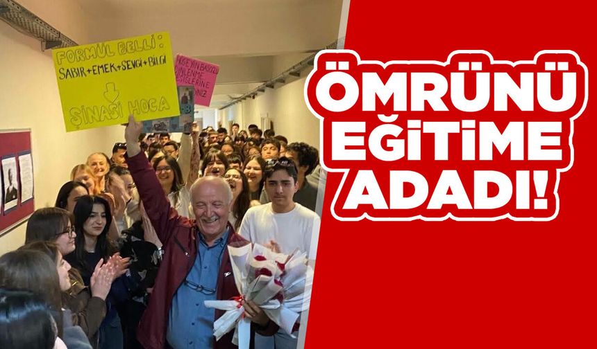Sinop'ta 37 yılını eğitime adayan Şinasi Türkmen emekliye ayrıldı