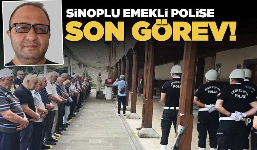 Emekli polis son yolculuğuna uğurlandı