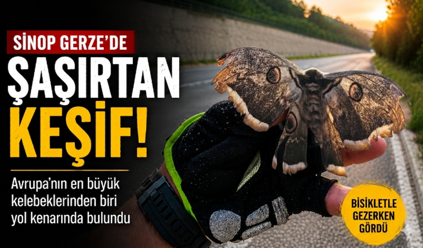 Sinop’ta Nadir Rastlanan Dev Kelebek Ortaya Çıktı