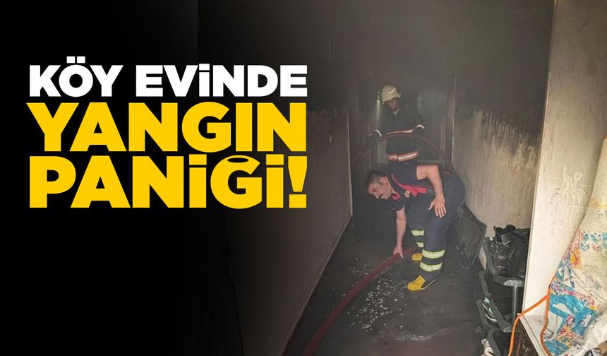Evde yangın çıktı