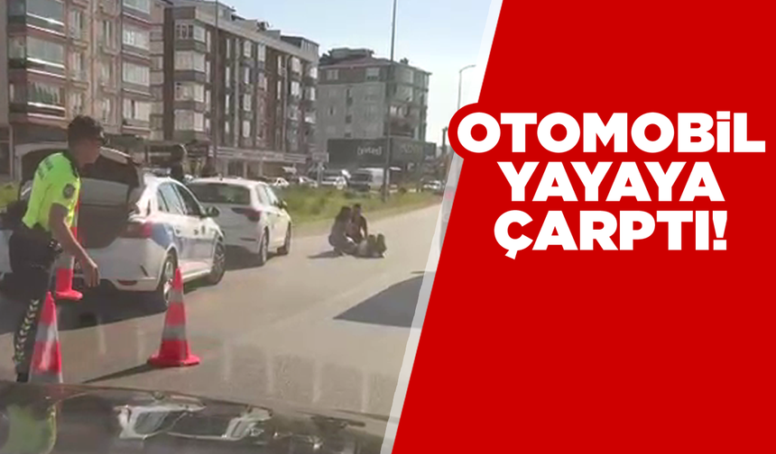 Sinop'ta otomobilin çarptığı yaya hastaneye kaldırıldı
