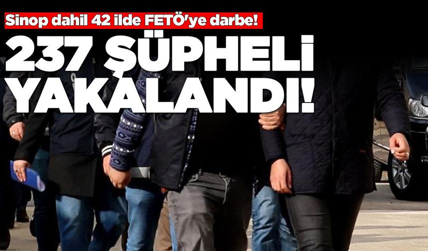 Sinop dahil 42 ilde FETÖ'ye darbe!