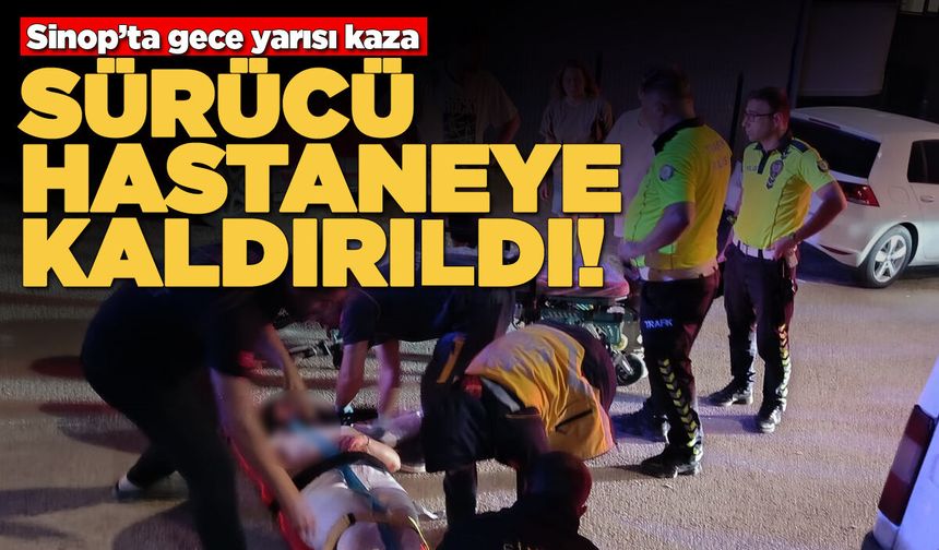 Sinop kent merkezinde yaralanmalı kaza