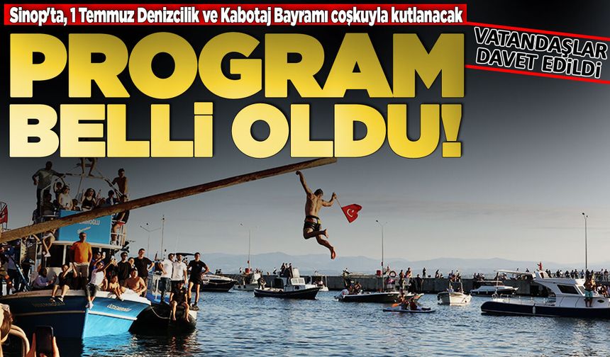 Sinop'ta Denizcilik Bayramı'nda İskele Meydanı şenlenecek