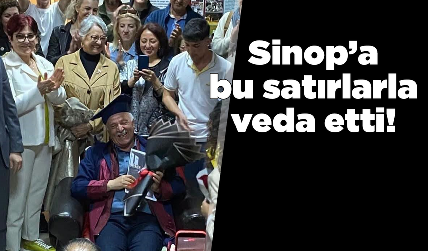 Şinasi Öğretmen'den Sinoplulara duygusal veda mesajı!