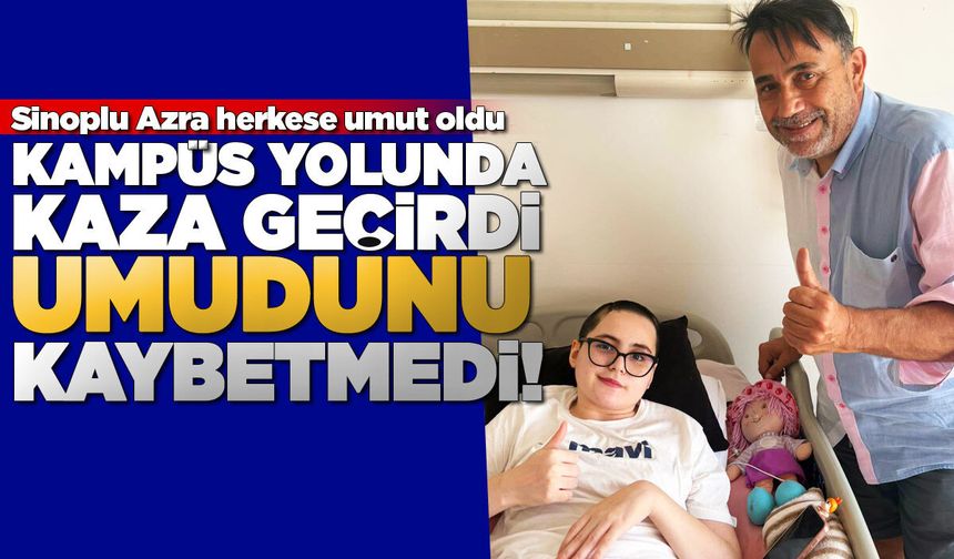 Genç öğrenci Azra'nın azmi herkese umut oldu