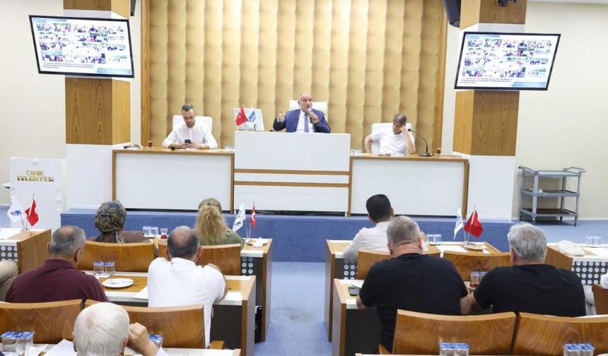 Canik Belediye Meclisi temmuz ayı toplantısı