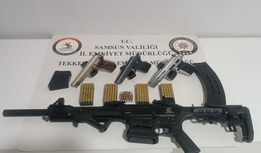 Ruhsatsız silah operasyonunda 2 zanlı yakalandı
