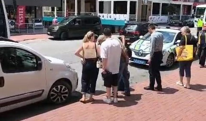 Dengesini kaybedip düşen sürücü yaralandı
