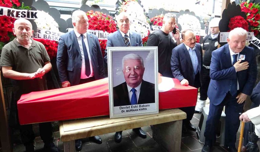 Eski bakan Dr. Burhan Kara son yolculuğuna uğurlandı
