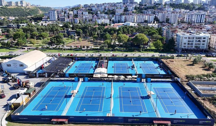 Tenis sporunun nabzı Samsun'da attı