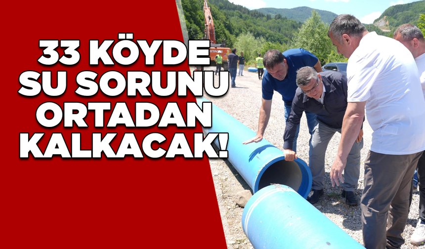 Sinop’ta 33 köyün içme suyu sorununa kalıcı çözüm!