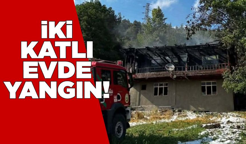Yanan ev kullanılamaz hale geldi