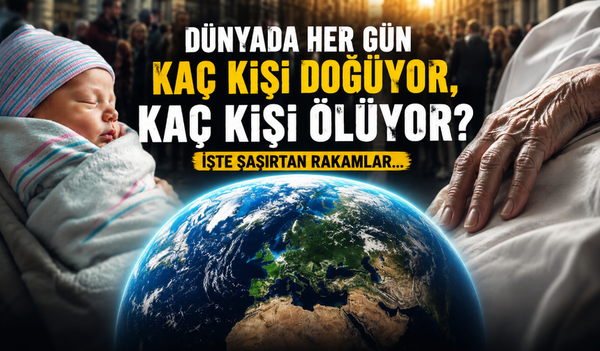 Dünyada her gün kaç kişi doğuyor, kaç kişi ölüyor? İşte şaşırtan rakamlar