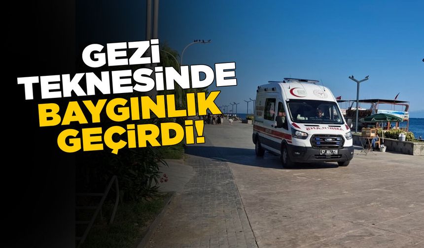 Sinop’ta gezi teknesinin kaptanı fenalaştı!