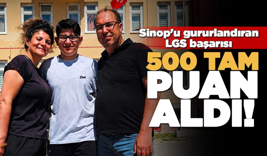 Sinop'u gururlandıran LGS başarısı