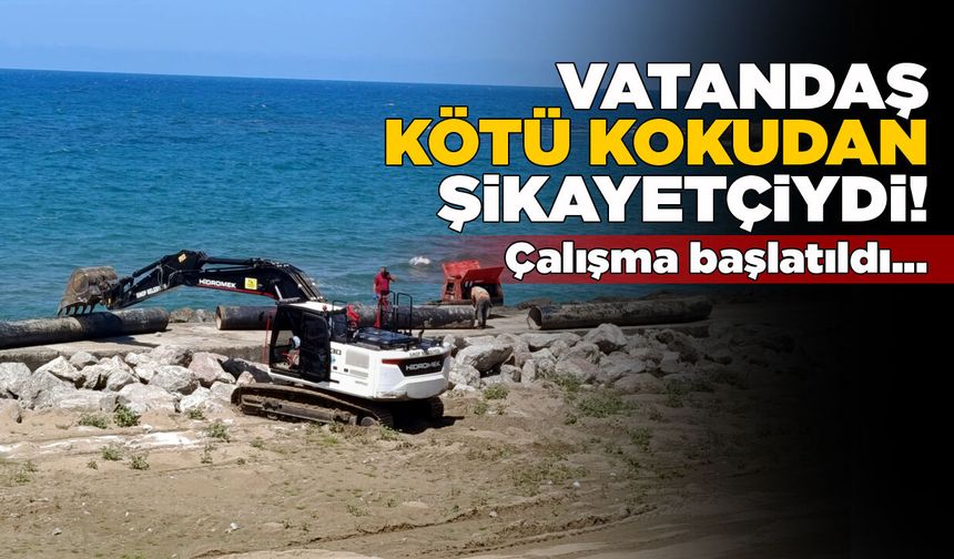Bir süredir şikayet edilen kötü kokuya müdahale!