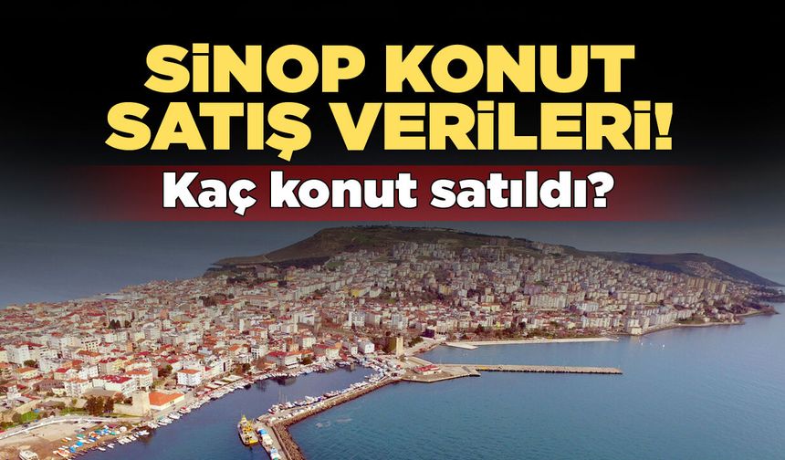 Sinop'ta haziran ayında kaç konut ve iş yeri satıldı?