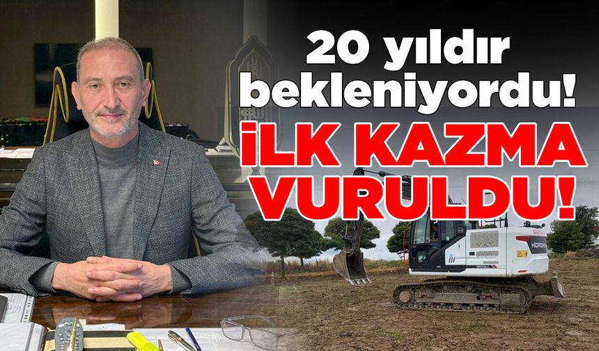 Sinop OSB Camii için ilk kazma vuruldu!