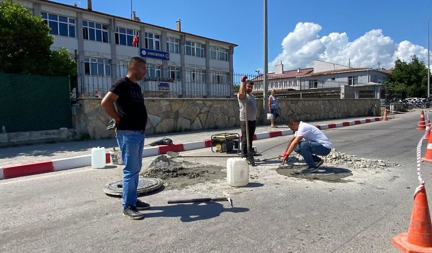 Sinop’ta kanalizasyon çalışmaları sürüyor