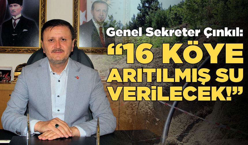 İçme Suyu Arıtma Tesisi 16 köye temiz su sağlayacak