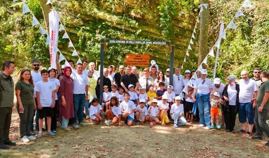 Erfelek Tatlıca Şelaleleri’nde aile kampı düzenlendi