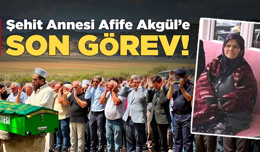 Sinoplu şehit annesi dualarla son yolculuğuna uğurlandı!