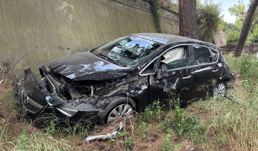 Samsun'da iki otomobilin çarpıştı, 1 kişi yaralandı