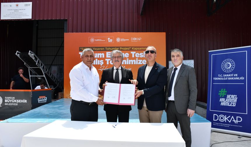 Tohum Eleme Tesisi hizmete açıldı