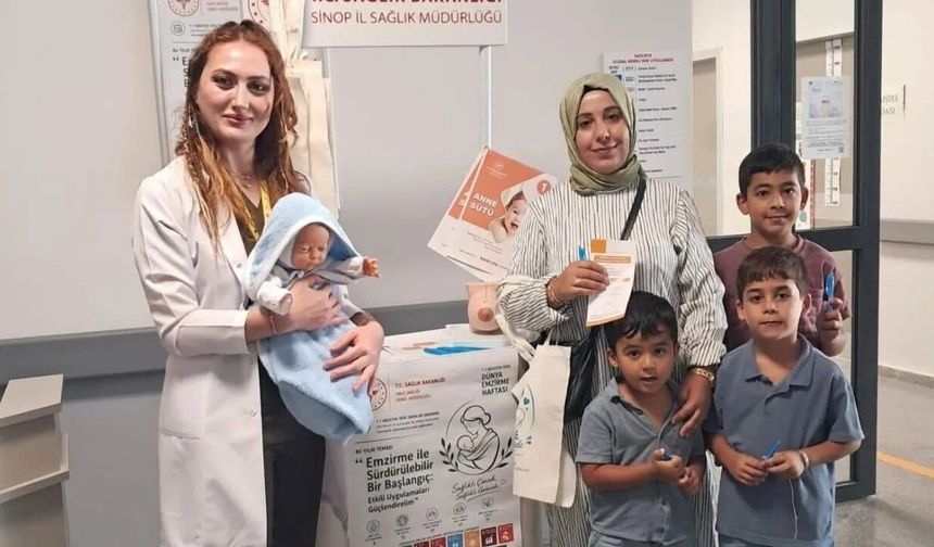 Annelere emzirme eğitimi verildi