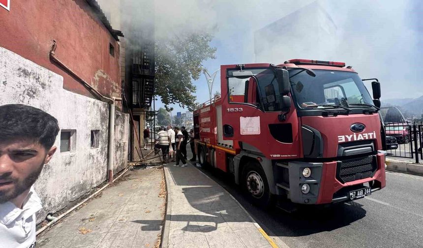 Depoda yangın çıktı