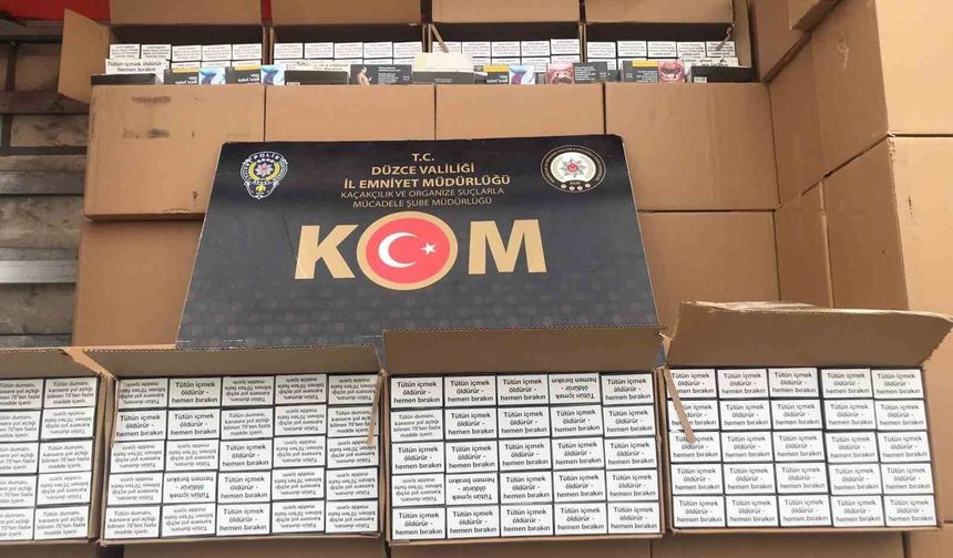 Düzce'de kaçakçılıklı mücadele sürüyor