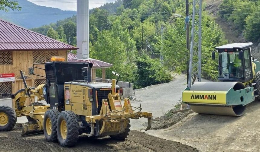 Sinop'ta köy yollarında seferberlik