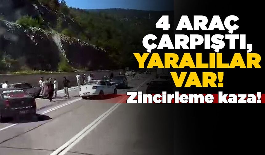 Sinop – Boyabat yolunda zincirleme trafik kazası