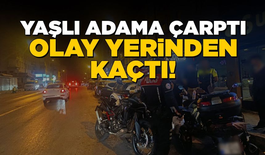 Sinop’ta bir motosikletli yaşlı adama çarpıp kaçtı