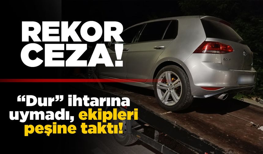 Sinop’ta polisten kaçan sürücü ekipleri peşine taktı