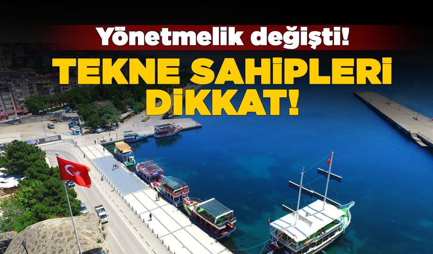 Özel Tekneler Yönetmeliğinde yeni dönem