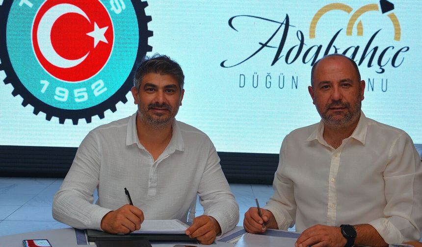 Sinop Türk-İş ile Adabahçe Düğün Salonu arasında indirim anlaşması