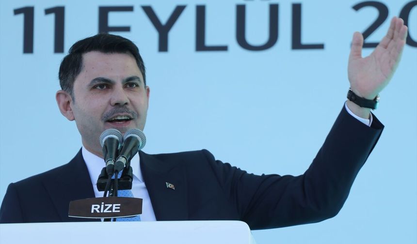 Bakan Kurum, Rize'de toplu açılış töreninde konuştu: